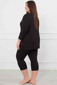 Piżama Italian Fashion Puntini r.3/4 sp.3/4 druk/czarny