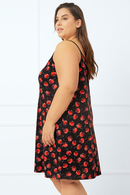 Nocna koszulka Italian Fashion Cherry ws.r. druk/czarny