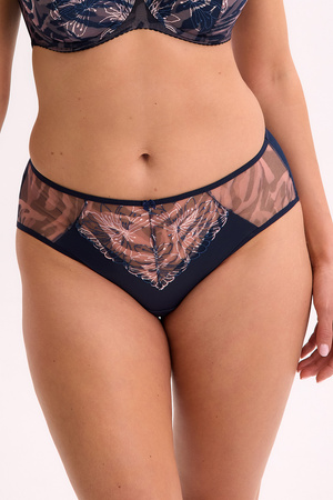 Figi Gaia 1329P Sienna granatowo-różowy