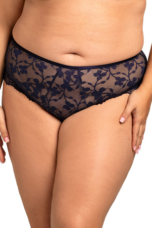 Nessa Ana N01 figi koronkowe, klasyczny krój granat