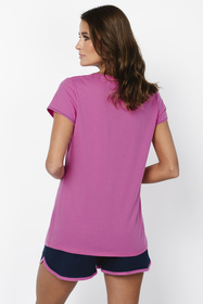  Nocna piżama Italian Fashion Ontega kr.r. kr.sp. amarant/granat