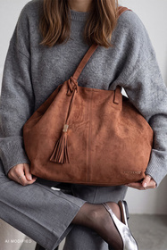 Vivisence T0034 torebka na ramię shopper z magnesem brązowy