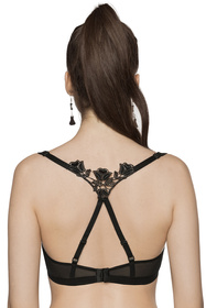 Biustonosz braletka Róża Lisbet czarny