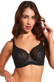 Biustonosz półusztywniany Bella Misteria 43-90 Księżycowy Czar czarny 