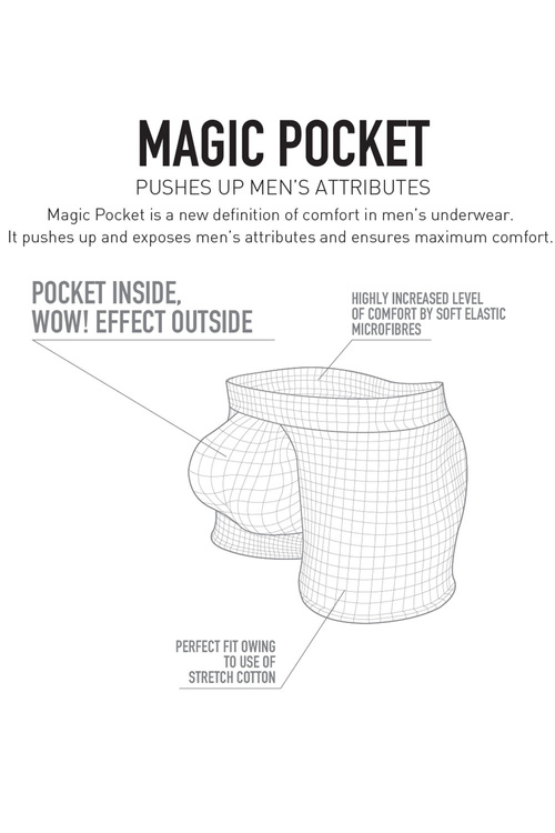 Atlantic 2MH-1200 bokserki 2-pack Magic Pocket dopasowane, zielony/brąz