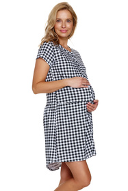 Nocna koszula Doctor Nap TCB.9444 black check