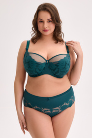 Biustonosz półusztywniany Gaia 1134M Keto Maxi zielony