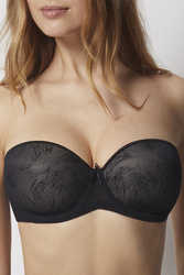 Selene Vilma bardotka gładka samonośna negro