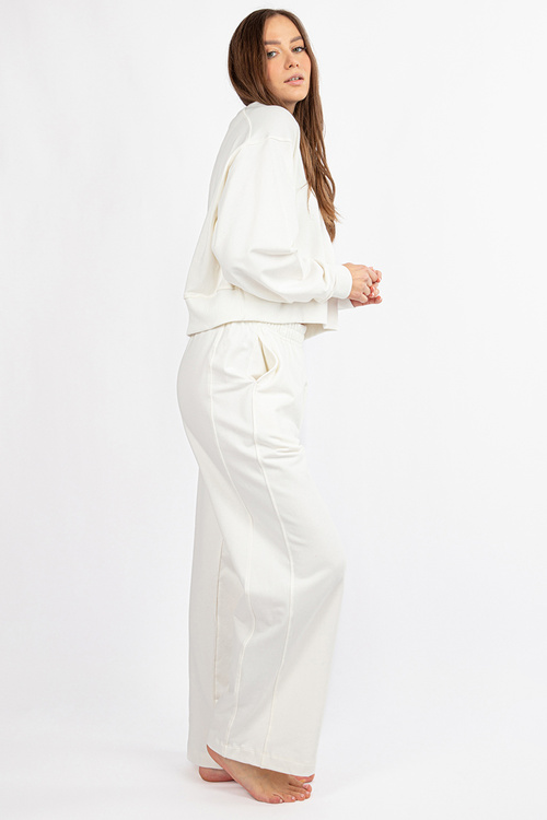 Komplet bluza+spodnie Dkaren DK-K-B23 ecru