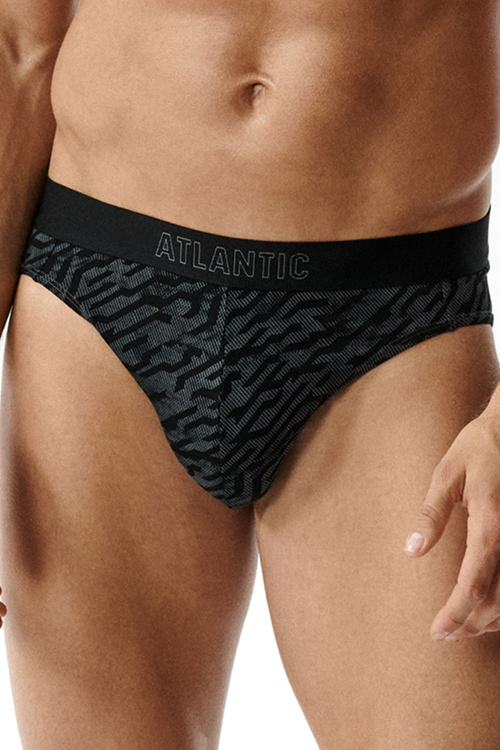 Atlantic 3MP-221 3-pack slipy sportowe niski stan, grafit/czarny/indygo