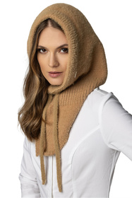 Komplet balaclava kaptur+rękawiczki Vivisence 7097Kmpl karmelowy 