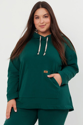 Bluza nierozpinana Italian Fashion Lagos dł.r. c.zielony