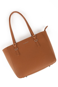 Vivisence T0017 torebka na ramię z zamkiem brown