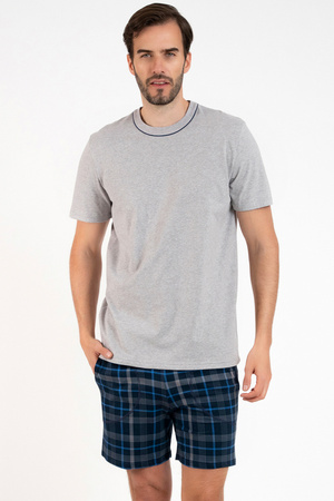 Nocna piżama Italian Fashion Ruben kr.r. kr.sp. granat/druk 