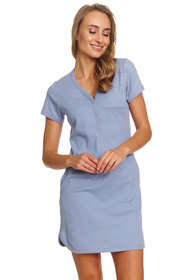Doctor Nap TM.4542 koszula nocna z zatrzaskami sky blue