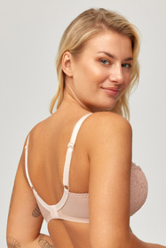 Azal Sara biustonosz miękki na fiszbinach, regulowane ramiączka beżowy