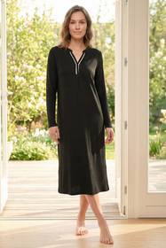 Vivisence 2062 koszula nocna rozpinana czarny