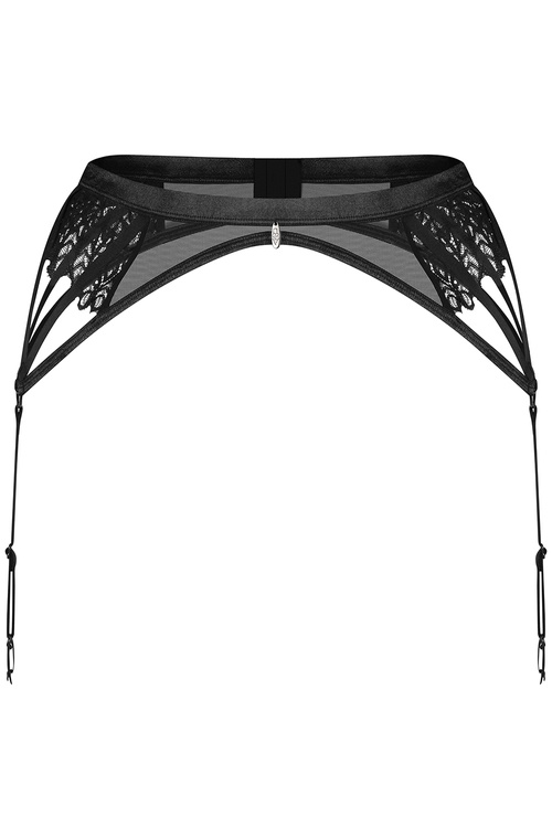 Pas do pończoch niski Obsessive Donarella garter belt black