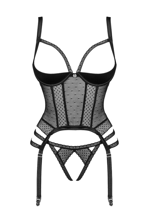 Obsessive Lanelia corset Gorset sexy, czarny
