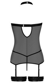 Beauty Night Ella Noir set komplet z zamkiem i troczkami black