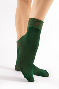 Wyrób pończoszniczy skarpetki Fiore Gilt 40 DEN G1162 autumn green