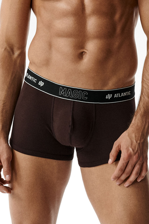 Atlantic 2MH-1200 bokserki 2-pack Magic Pocket dopasowane, zielony/brąz