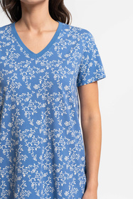 Moraj PDK2700-009 koszula nocna z dekoltem w serek blue