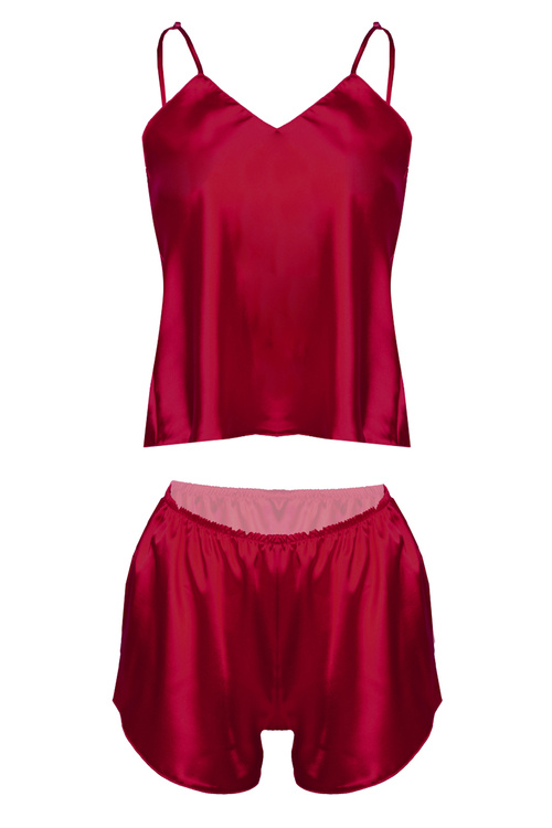 Komplet top + szorty Dkaren Karen bordo
