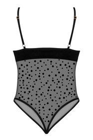Beauty Night Amalia teddy body, koronkowe wykończenia black