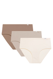 Atlantic 3CLP-004B figi z wysokim stanem 3 pack ecru/beżowy/beżowy ciemny