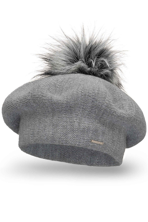 Vivisence 7035 Nakrycie głowy beret, szary