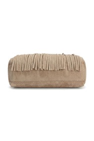 Vivisence T0036 torebka do ręki z frędzlami taupe
