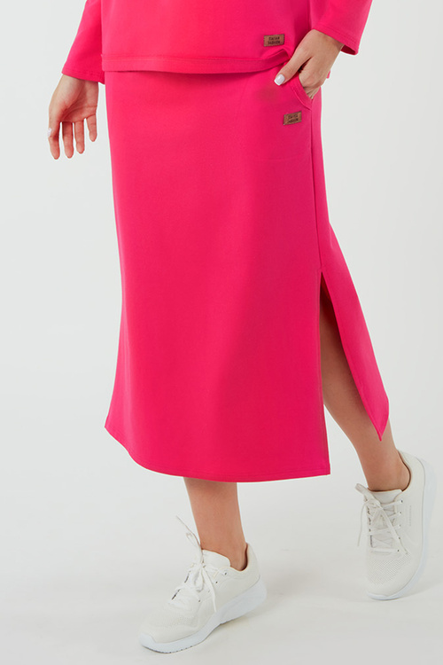 Spódnica Italian Fashion Stella maxi fuksja