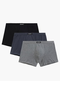 Atlantic 3BMH-007 bokserki 3-pack dopasowany krój biały