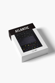 Bokserki Atlantic 3MH-054 3-pack czarny/grafitowy/czarny