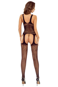 Passion BS122 bodystocking z otwartym krokiem black