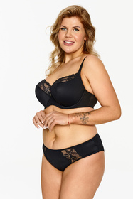 Lupo 112 Biustonosz półusztywniany, czarny