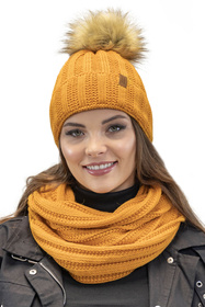 Komin damski Vivisence 7019S miodowy