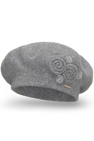 Vivisence 7037 Nakrycie głowy beret, szary