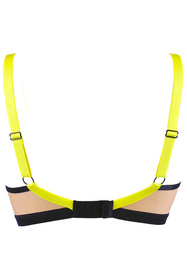 Axami V-11831 biustonosz miękki z prześwitami wzór-czarny