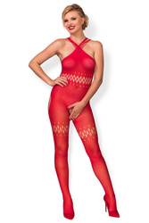 Hot in Here Demonic Body bodystocking, czerwony