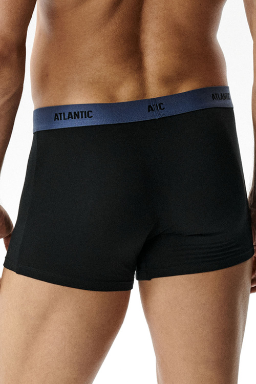 Atlantic 6SMH-004 bokserki męskie 6-pack z miękką gumą, czarny