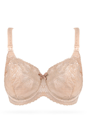 Miękki biustonosz do karmienia Nessa Mamma Lace N504 beżowy