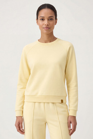 Vivisence 9004 bluza nierozpinana z okrągłym dekoltem bananowy