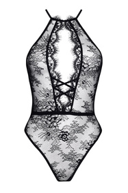 Beauty Night Norah teddy body z koronką i siateczką black