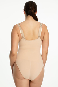 Body wyszczuplające Julimex 419 Seamless Body Open Bust beżowy