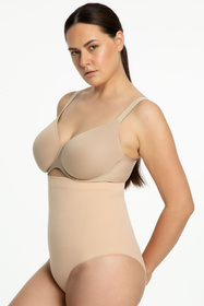 Figi modelujące Julimex 441 Seamless High-Waist Panty beżowy