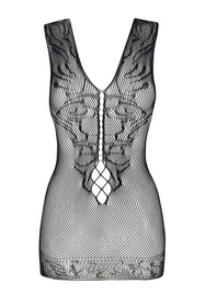 Beauty Night Brenda BN6626 koszulka z koronką i siateczką black