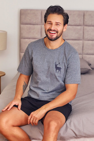 Piżama Doctor Nap PMB.7235 dark grey
