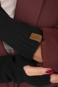 Rękawiczki dzianinowe Vivisence 7215 czarny